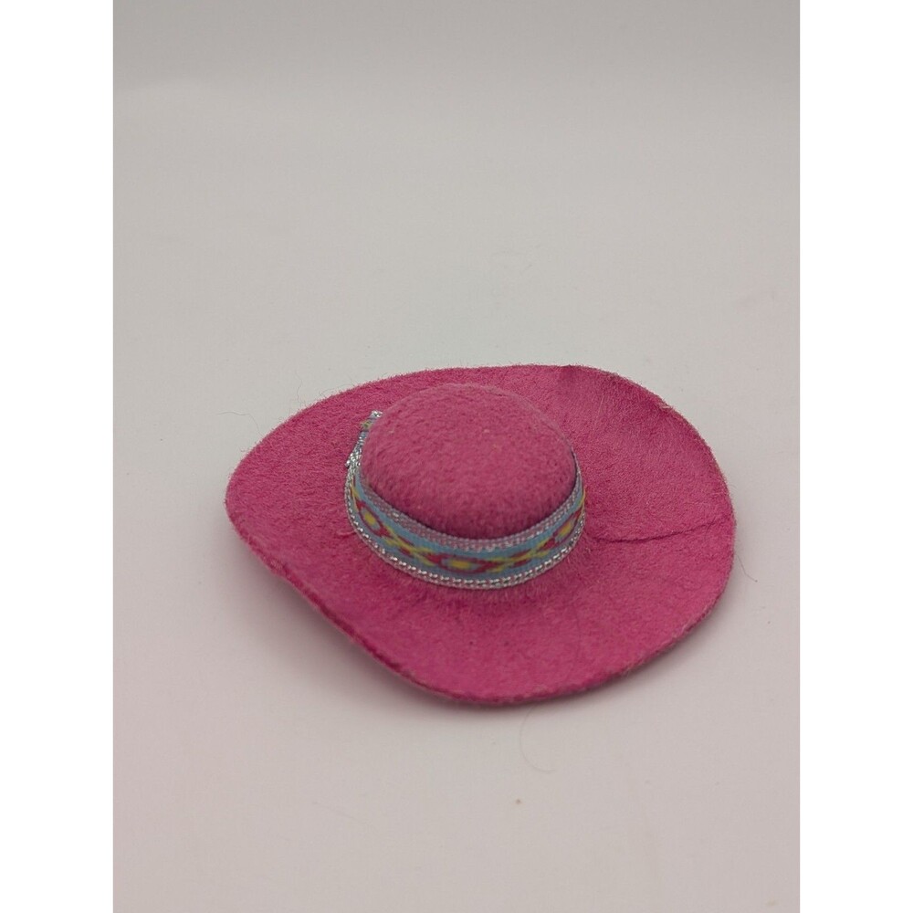 Vintage Barbie Cowboy Hat 1989 Western Fun Original Pink